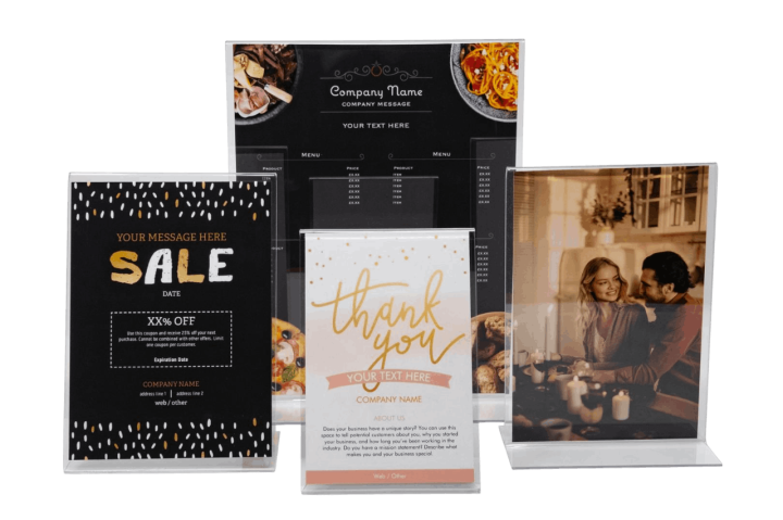 Crystal Clear Acrylic Leaflet Holders Concord