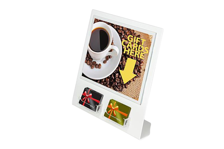 Transparent Display for Gift Card Concord