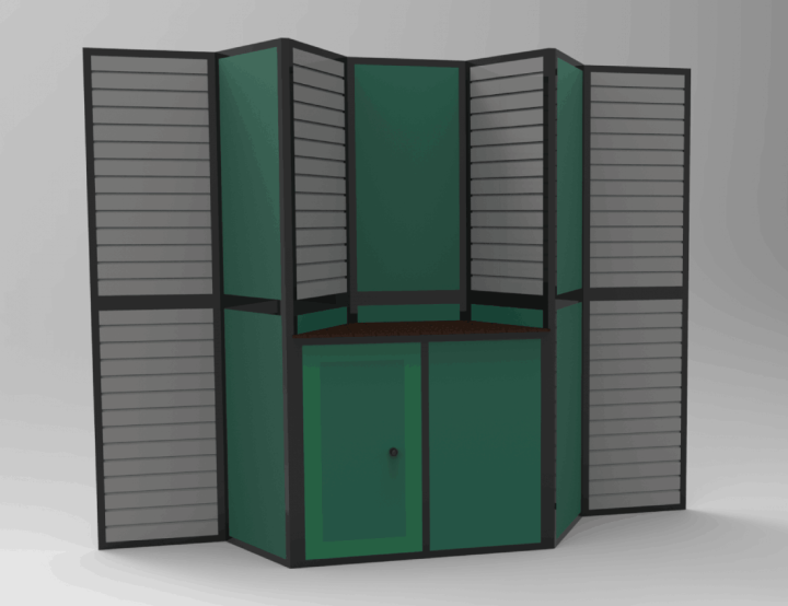 Contemporary modular display booth design Concord