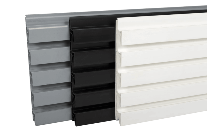 Durable Plastic PVC Slatwall, Concord